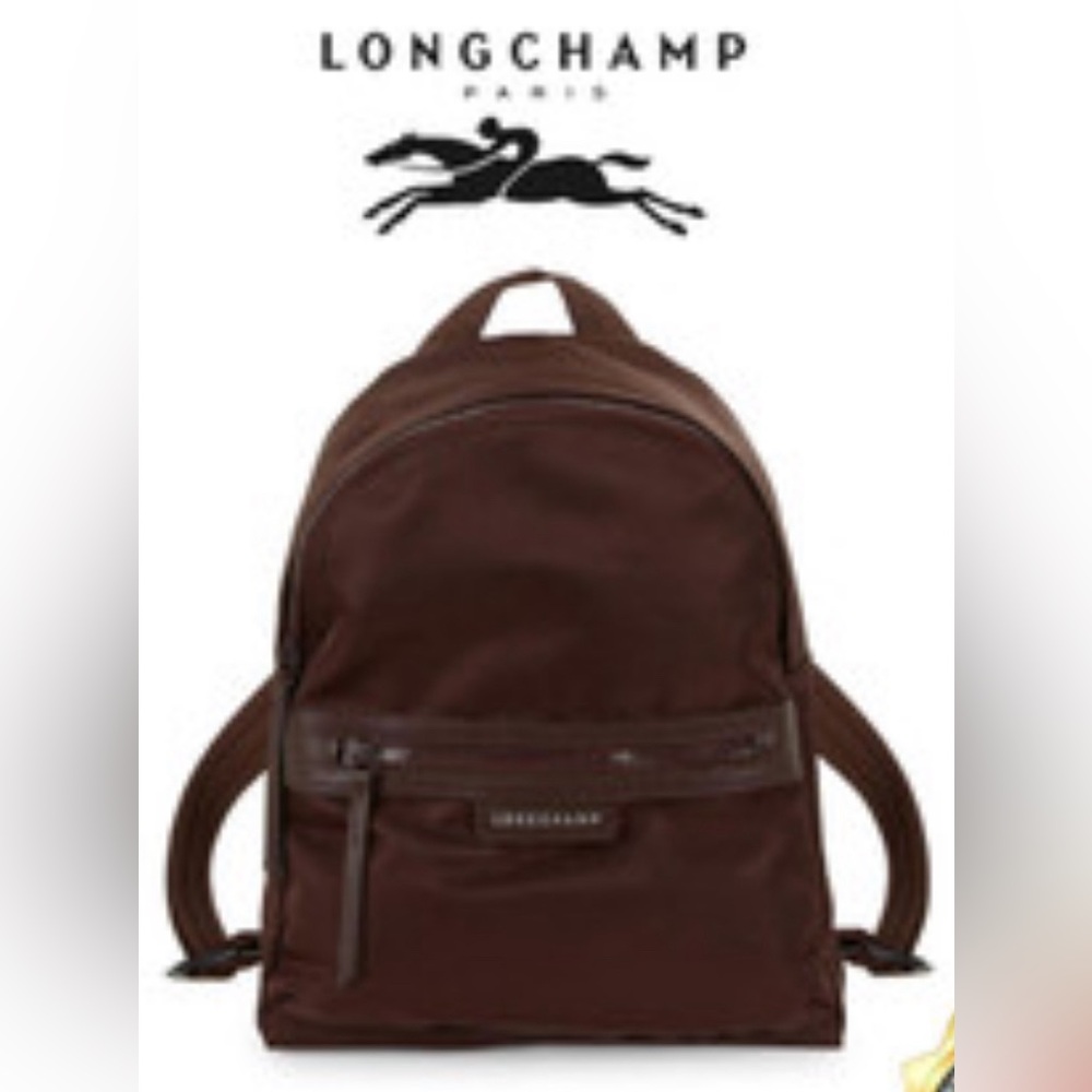 LONGCHAMP Le Pliage Neo Medium Nylon Backpack, Brown chocolate